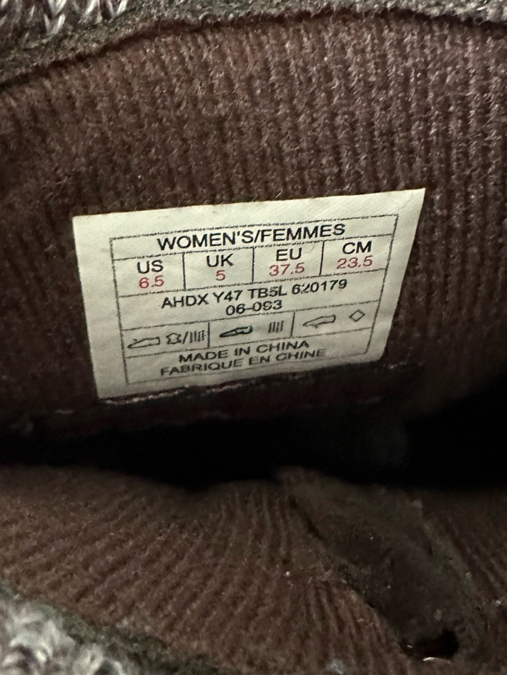 The North Face Brown Suede Winter Boots with Gray Knit Cuffs - Picture 8 of 9